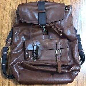 Coach Men’s Leather Back Pack